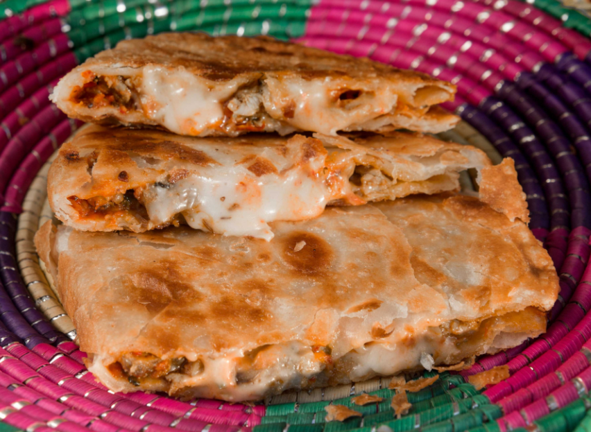 Spicy Chicken Cheese Paratha